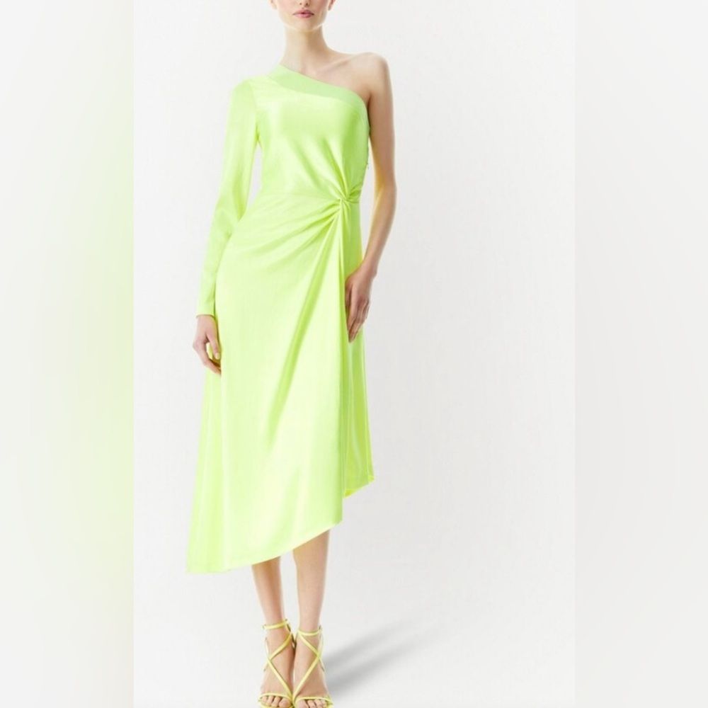 Nwt Alice + Olivia Dora One-Shoulder Asymmetrical Dress Size 0